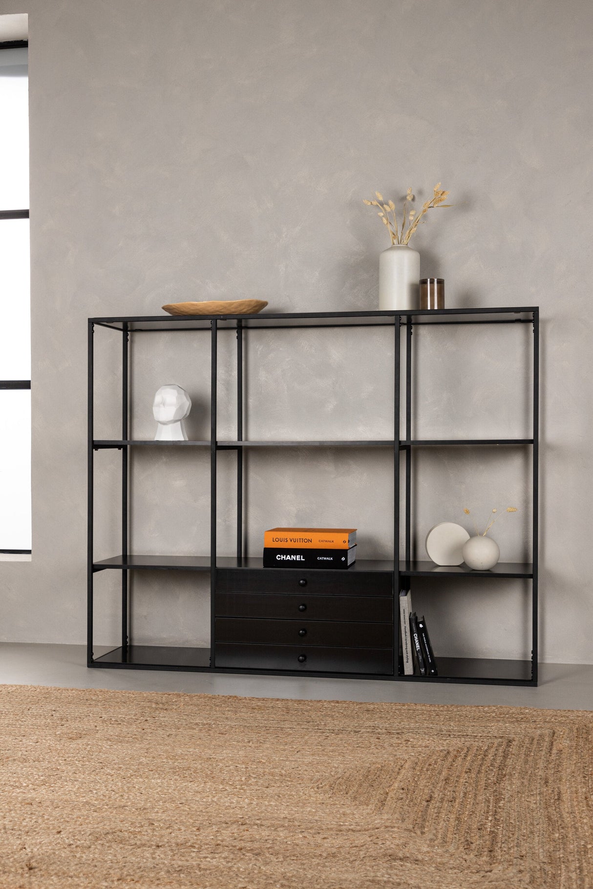 Amarillo Schrank - schwarz/MDF - Schränke - ALVAHOME