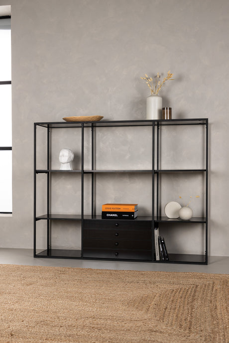 Amarillo Schrank - schwarz/MDF - Schränke - ALVAHOME