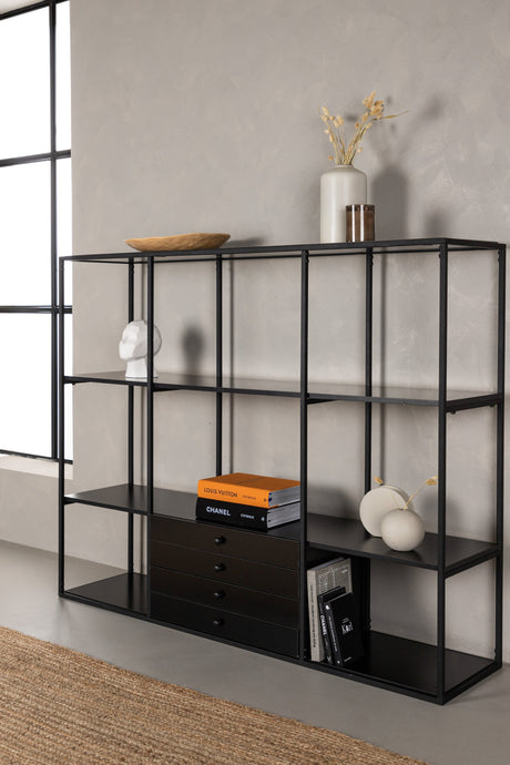 Amarillo Schrank - schwarz/MDF - Schränke - ALVAHOME
