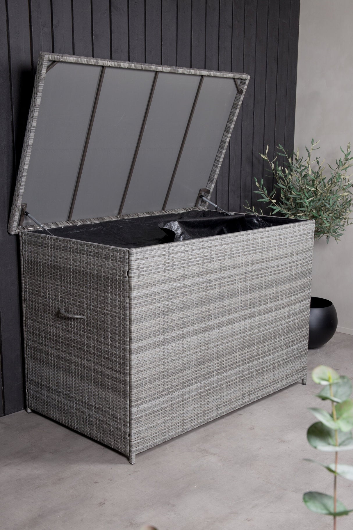 Amazon Kissenbox - grau/Weidengeflecht - Kissenboxen - ALVAHOME