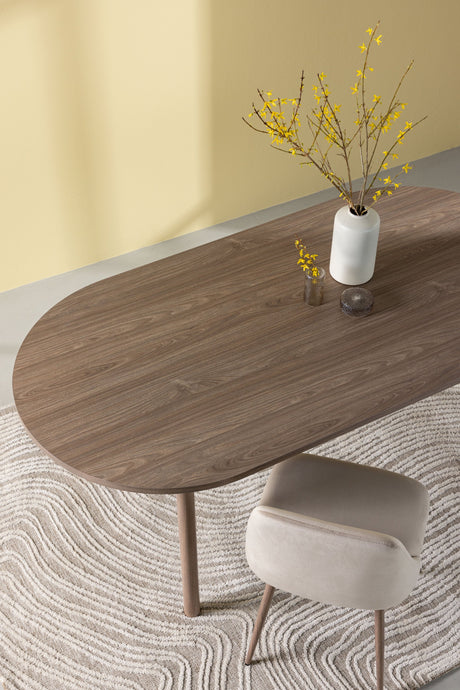 Andy ovaler Esstisch - natur/MDF - Ovale Esstische - ALVAHOME