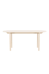 Andy ovaler Esstisch - white - wash/MDF - Ovale Esstische - ALVAHOME
