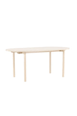 Andy ovaler Esstisch - white - wash/MDF - Ovale Esstische - ALVAHOME