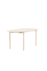 Andy ovaler Esstisch - white - wash/MDF - Ovale Esstische - ALVAHOME