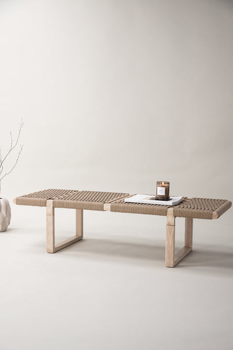 Ängön Sitzbank - natur/Stahl - Sitzbänke - ALVAHOME