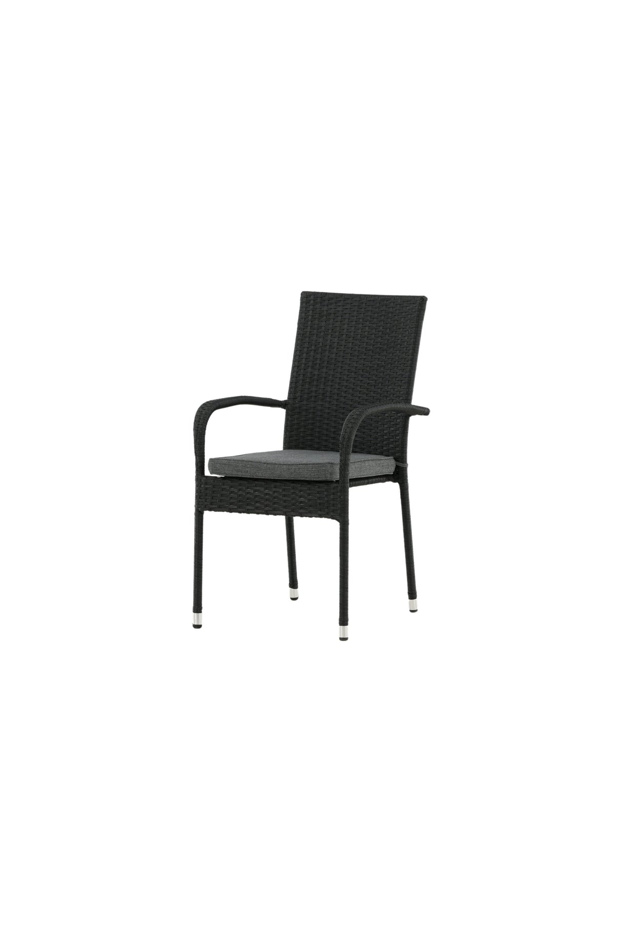 Anna Outdoor - Essstuhl - schwarz/Weidengeflecht - Outdoor - Essstühle - ALVAHOME