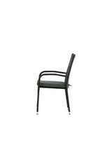 Anna Outdoor - Essstuhl - schwarz/Weidengeflecht - Outdoor - Essstühle - ALVAHOME