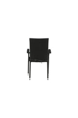 Anna Outdoor - Essstuhl - schwarz/Weidengeflecht - Outdoor - Essstühle - ALVAHOME