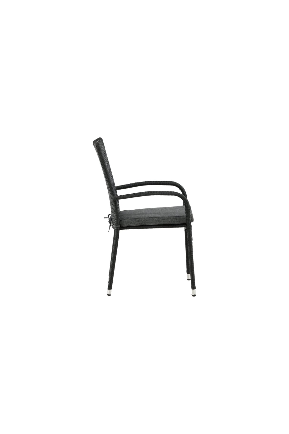 Anna Outdoor - Essstuhl - schwarz/Weidengeflecht - Outdoor - Essstühle - ALVAHOME