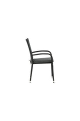 Anna Outdoor - Essstuhl - schwarz/Weidengeflecht - Outdoor - Essstühle - ALVAHOME
