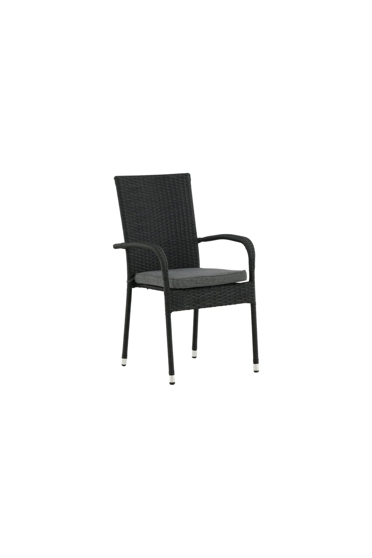 Anna Outdoor - Essstuhl - schwarz/Weidengeflecht - Outdoor - Essstühle - ALVAHOME