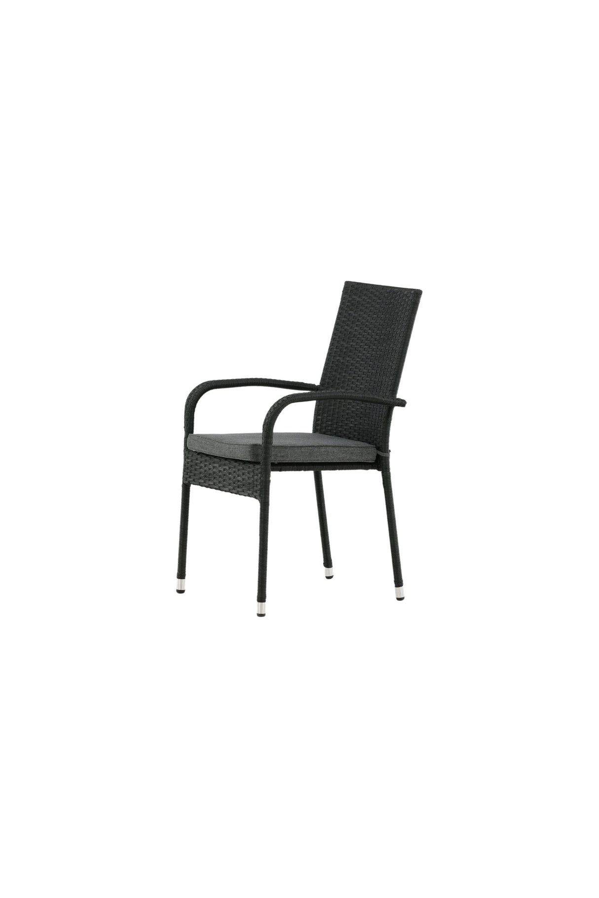Anna Outdoor - Essstuhl - schwarz/Weidengeflecht - Outdoor - Essstühle - ALVAHOME