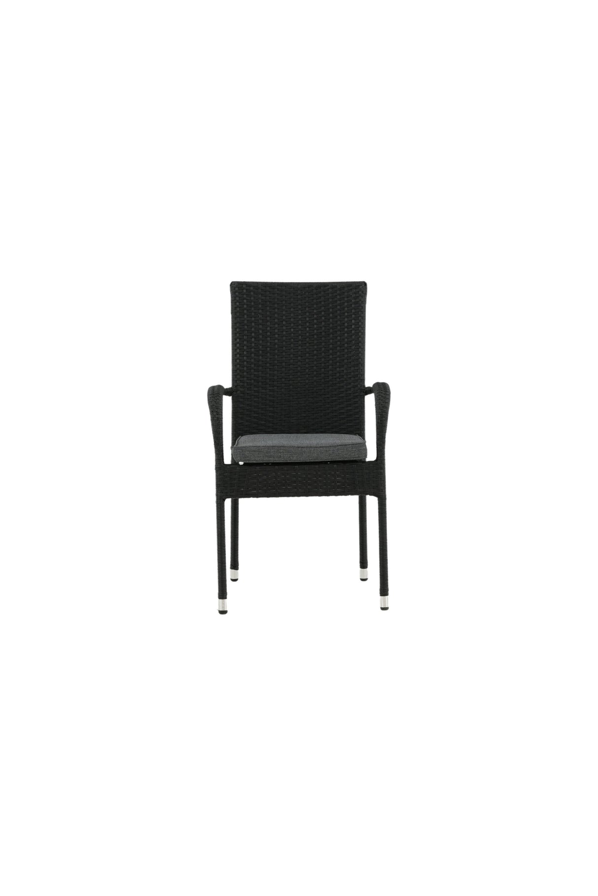 Anna Outdoor - Essstuhl - schwarz/Weidengeflecht - Outdoor - Essstühle - ALVAHOME