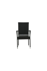 Anna Outdoor - Essstuhl - schwarz/Weidengeflecht - Outdoor - Essstühle - ALVAHOME