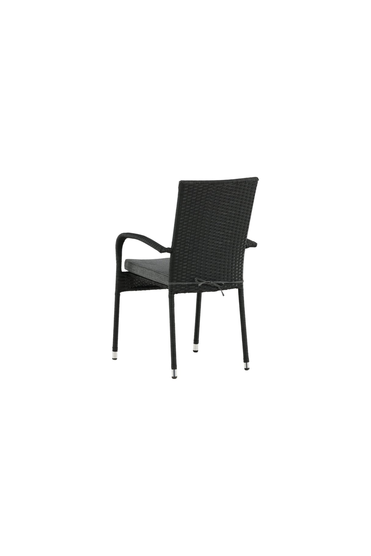 Anna Outdoor - Essstuhl - schwarz/Weidengeflecht - Outdoor - Essstühle - ALVAHOME
