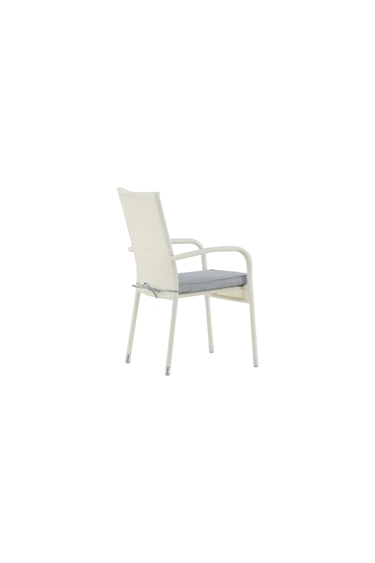 Anna Outdoor - Essstuhl - weiß/Weidengeflecht - Outdoor - Essstühle - ALVAHOME