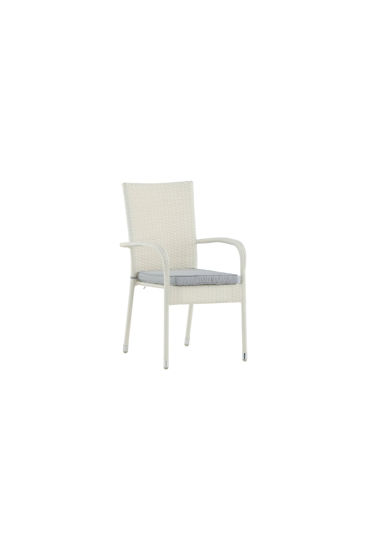 Anna Outdoor - Essstuhl - weiß/Weidengeflecht - Outdoor - Essstühle - ALVAHOME