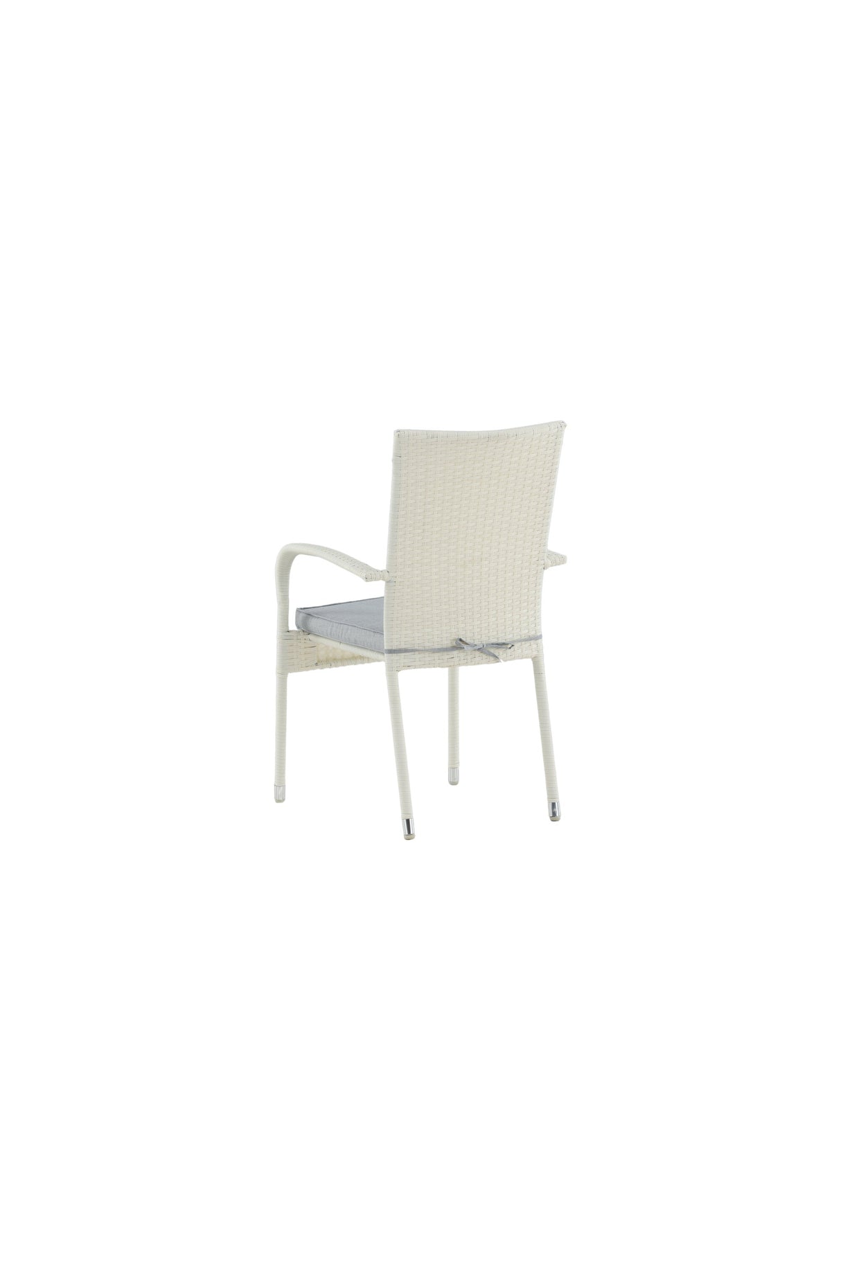 Anna Outdoor - Essstuhl - weiß/Weidengeflecht - Outdoor - Essstühle - ALVAHOME