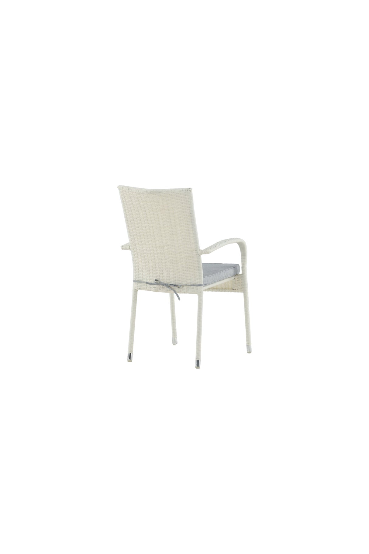 Anna Outdoor - Essstuhl - weiß/Weidengeflecht - Outdoor - Essstühle - ALVAHOME