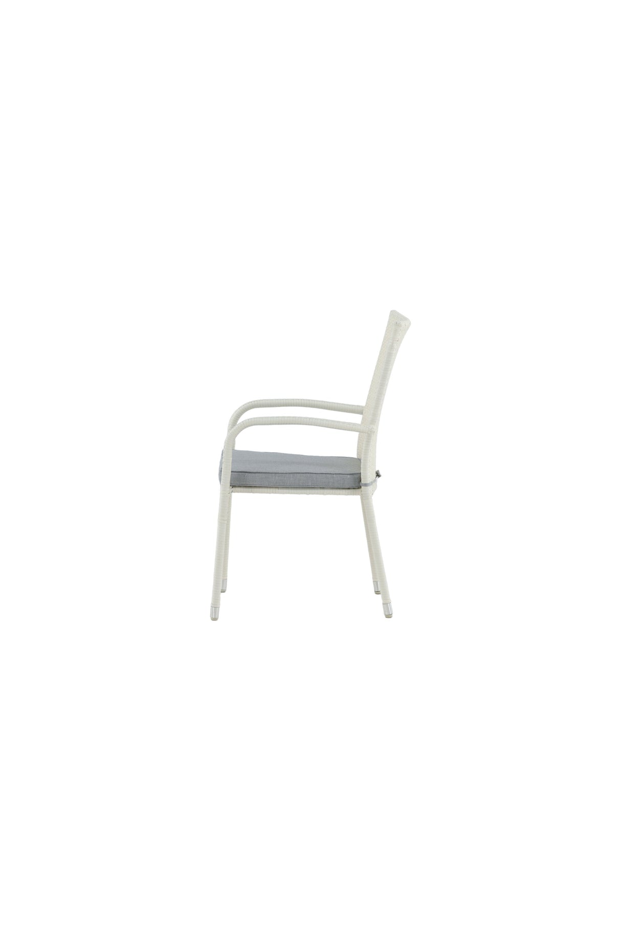 Anna Outdoor - Essstuhl - weiß/Weidengeflecht - Outdoor - Essstühle - ALVAHOME