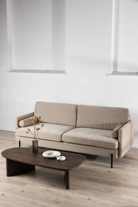 Antibes 3 - Sitzer Sofa - beige/Polyester - 3 - Sitzer Sofas - ALVAHOME