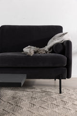 Antibes 3 - Sitzer Sofa - dunkelgrau/Polyester - 3 - Sitzer Sofas - ALVAHOME
