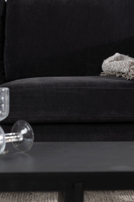 Antibes 3 - Sitzer Sofa - dunkelgrau/Polyester - 3 - Sitzer Sofas - ALVAHOME