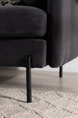 Antibes 3 - Sitzer Sofa - dunkelgrau/Polyester - 3 - Sitzer Sofas - ALVAHOME