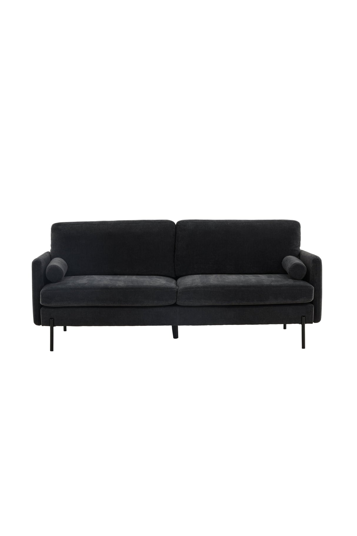 Antibes 3 - Sitzer Sofa - dunkelgrau/Polyester - 3 - Sitzer Sofas - ALVAHOME