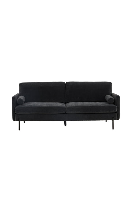 Antibes 3 - Sitzer Sofa - dunkelgrau/Polyester - 3 - Sitzer Sofas - ALVAHOME