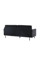 Antibes 3 - Sitzer Sofa - dunkelgrau/Polyester - 3 - Sitzer Sofas - ALVAHOME