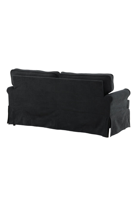 Anton 2 - Sitzer Sofa - schwarz/Polyester - 2 - Sitzer Sofas - ALVAHOME