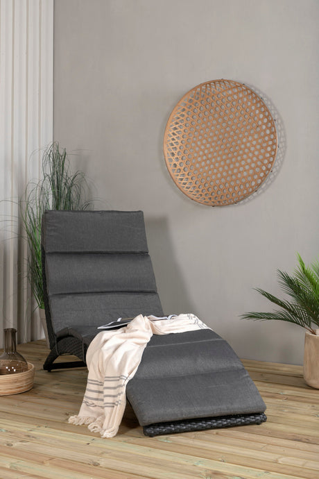 Archie Outdoor Sun - Lounge - schwarz/Weidengeflecht - Outdoor Sun - Lounges - ALVAHOME
