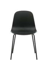 Arctic Esszimmerstuhl - schwarz/Plastik - Essstühle - ALVAHOME
