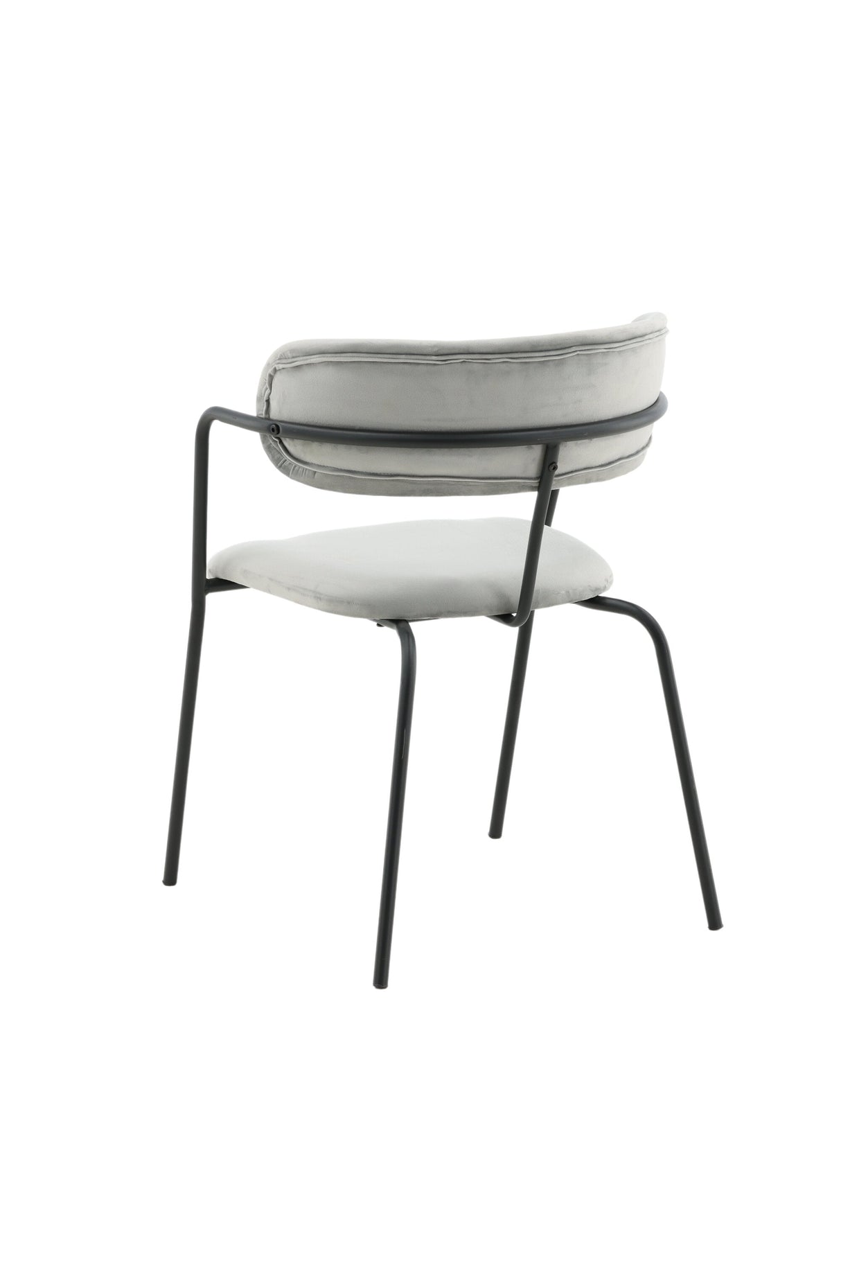 Arrow Esszimmerstuhl - grau/Polyester - Samt - Essstühle - ALVAHOME