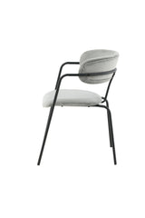 Arrow Esszimmerstuhl - grau/Polyester - Samt - Essstühle - ALVAHOME
