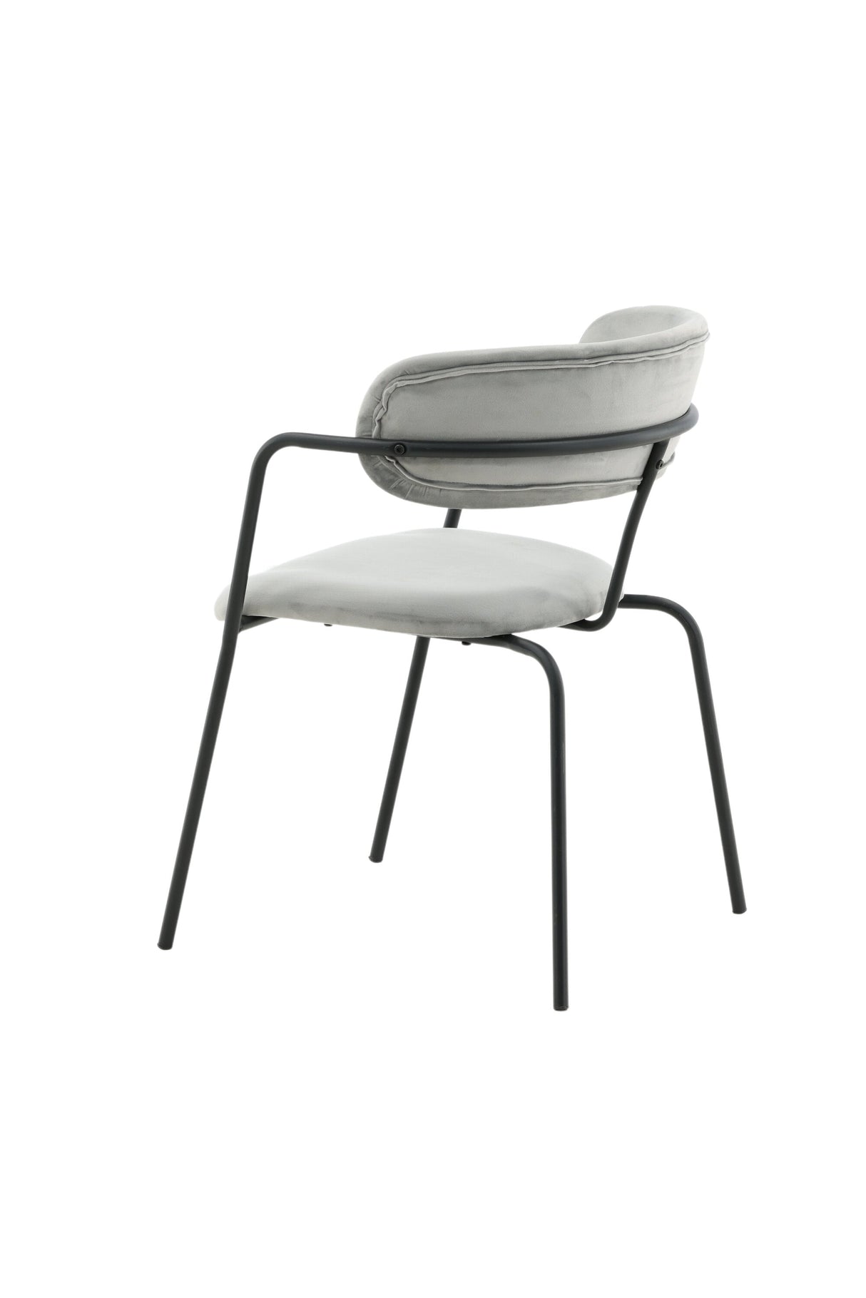 Arrow Esszimmerstuhl - grau/Polyester - Samt - Essstühle - ALVAHOME