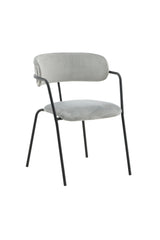 Arrow Esszimmerstuhl - grau/Polyester - Samt - Essstühle - ALVAHOME
