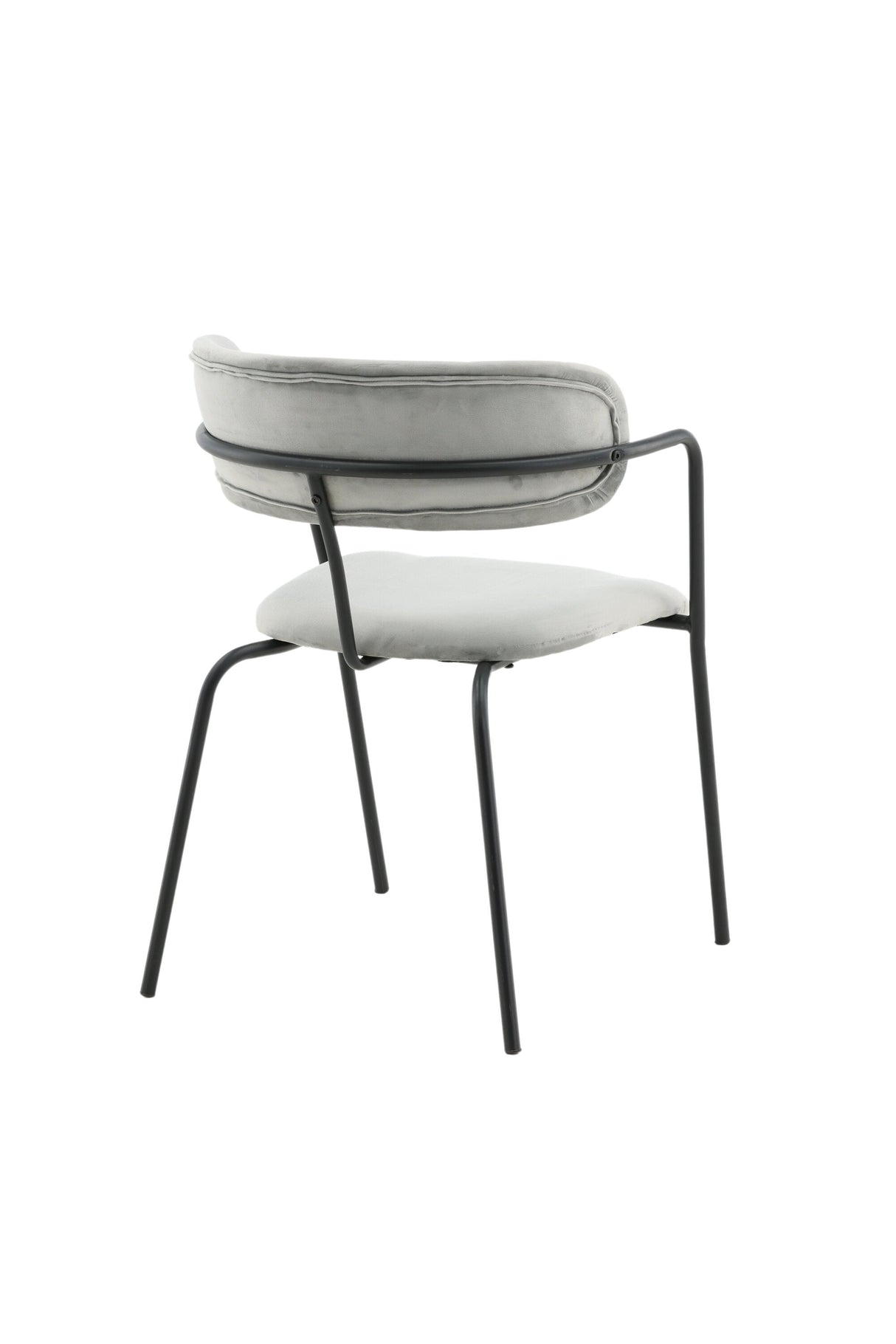 Arrow Esszimmerstuhl - grau/Polyester - Samt - Essstühle - ALVAHOME