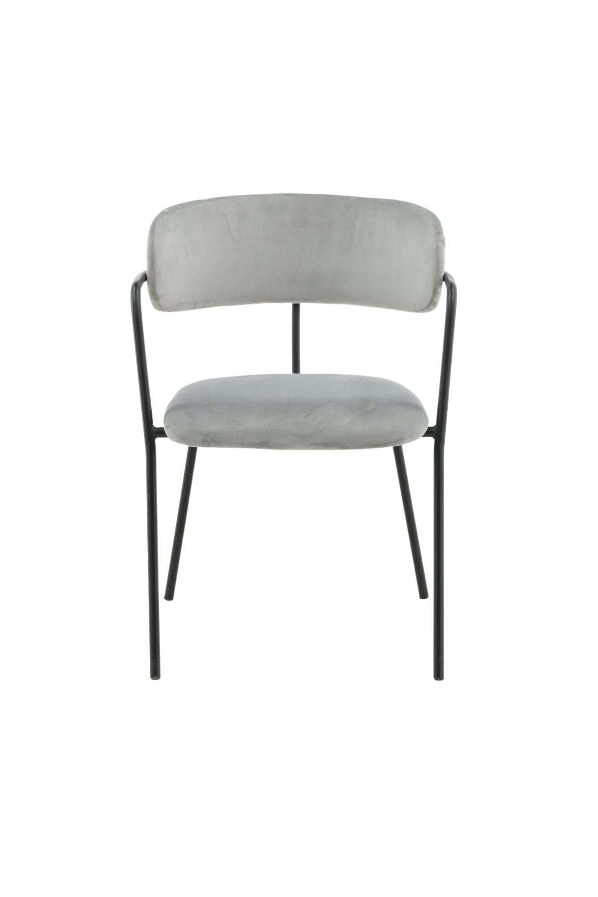 Arrow Esszimmerstuhl - grau/Polyester - Samt - Essstühle - ALVAHOME