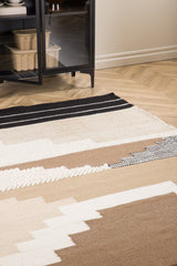 Aston Wohnzimmerteppich - braun/Wolle - Wohnzimmerteppiche - ALVAHOME