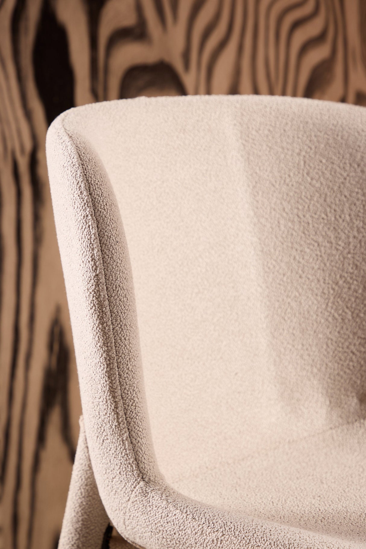 Astoria Esszimmerstuhl - beige/Bouclé - Essstühle - ALVAHOME