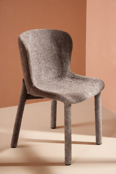 Astoria Esszimmerstuhl - braun/Bouclé - Essstühle - ALVAHOME