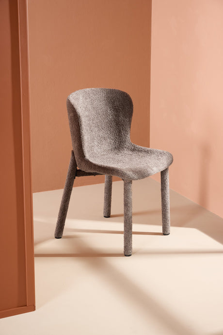 Astoria Esszimmerstuhl - braun/Bouclé - Essstühle - ALVAHOME