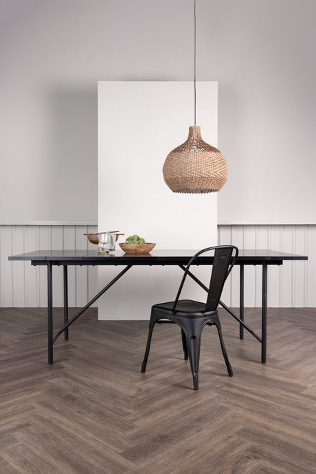 Astrid rechteckiger Esstisch - schwarz/MDF - Rechteckige Esstische - ALVAHOME