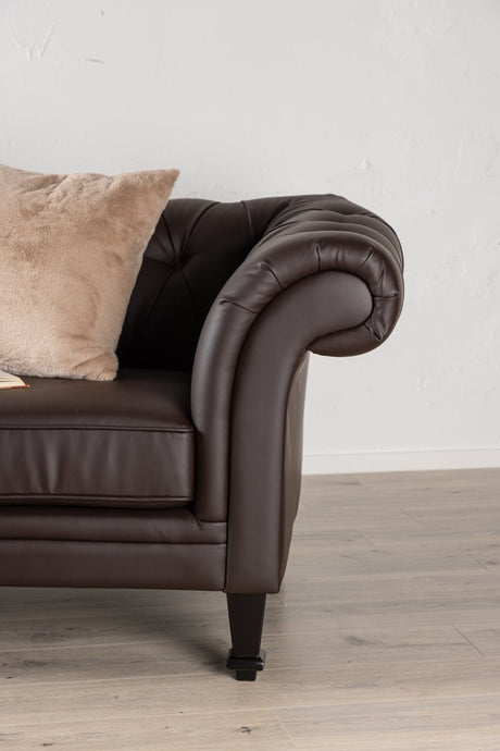 Ätran 3 - Sitzer Sofa - braun/PU - 3 - Sitzer Sofas - ALVAHOME