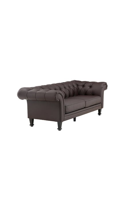 Ätran 3 - Sitzer Sofa - braun/PU - 3 - Sitzer Sofas - ALVAHOME