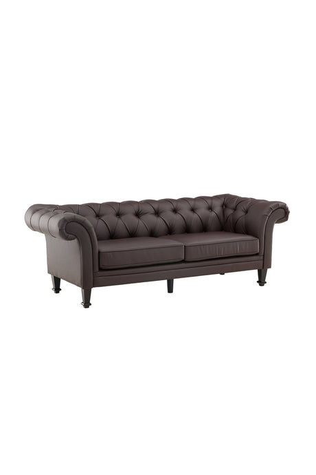 Ätran 3 - Sitzer Sofa - braun/PU - 3 - Sitzer Sofas - ALVAHOME