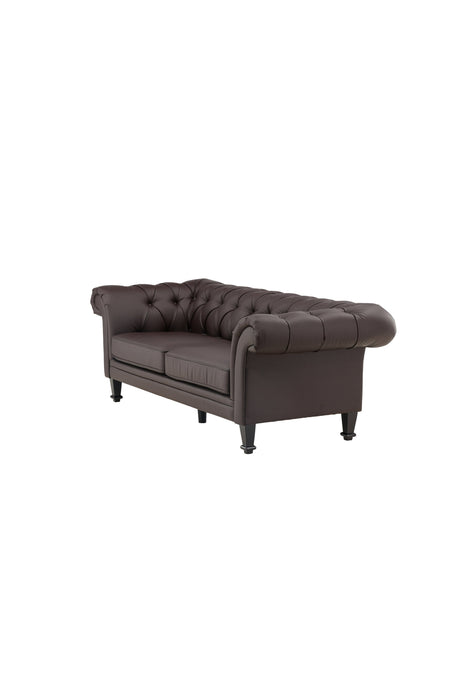 Ätran 3 - Sitzer Sofa - braun/PU - 3 - Sitzer Sofas - ALVAHOME