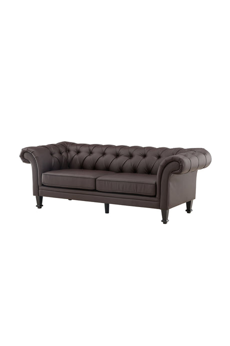 Ätran 3 - Sitzer Sofa - braun/PU - 3 - Sitzer Sofas - ALVAHOME